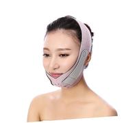 PartyKindom 1 pièce Masque de Lifting Visage Bandage Minceur pour Double Menton avec Support V Rose Ajustement Élastique pour Visage Fin et Fermeté Peau
