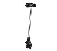 PartyKindom 1 pièce Support de Parapluie pour Vélo et Poussette Support Umbrella Clamp Acier Renforcé Installation Facile et Pratique pour Parapluies Noir