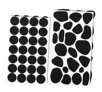 PartyKindom 10 feuilles Autocollants Feutre Adhésifs Tapis Feutrine Auto Adhésif pour Vêtements DIY Ronds Formes Irrégulières Décorations Textiles Polyvalentes pour Festival et