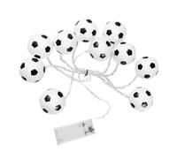 PartyKindom 10 LED Guirlande Lumineuse Forme de Ballon de Football pour Décoration Festive d'Intérieur Jardin, Ambiance Joyeuse pour Fêtes, Anniversaires et Événements Sportifs