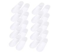 PartyKindom 10 Lot Chaussons Antidérapants à Bout Fermé Pantoufles Légères et Respirantes pour Invités Hôtels Spa Usage Unique Hommes et Femmes