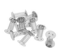 PartyKindom 10 pièces Base Ressort Argentée pour Poupée Tête Qui Bouge Support Spiralé Autocollant pour Décoration et DIY