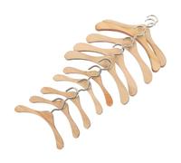 PartyKindom 10 pièces Cintres Miniatures Bois pour Poupées Lot de Cintres pour Vêtements de Poupées Accessoire Pratique pour Maison Garde Robe Rangée