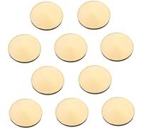 PartyKindom 10 Pièces Coins Vides Laiton pour Gravure DIY pour Artisanat et Souvenirs Monnaies de à Personnaliser Or