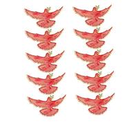PartyKindom 10 Pièces Peace Dove Brooch Pin With Olive Branch Metal Animal Lapel Pin For Jackets Bags Scarves And Clothes Unisex Fashion Accessory