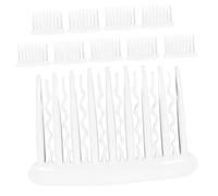 PartyKindom 10 pièces Peigne à Cheveux Transparent pour Chignon Accessoires de Mariée Décoratifs Peignes à Dents Multiples pour Coiffure et Pratique Parfait de Fête
