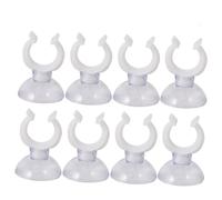 PartyKindom 10 pièces Strong Transparent Suction Cups with Adjustable Clamp for Fish Tank Hose Fixing Aquarium Tube Holder Suction Clip for Glass Surface