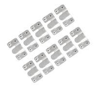 PartyKindom 10 Pièces Support de Fixation pour Tableau Crochet pour Cadre Photo en Acier Inoxydable Argenté Antirouille pour Cadre Photo et Horloge pour Accrocher Lot de Fixation M4x20