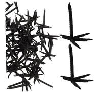 PartyKindom 100 Pièces Accessoires De Patte De Poupée Crow Pieds D'oiseau pour L'artisanat Petit Les Pièces Matériel De Fabrication De Corbeaux Minuscules Pieds De Corbeau Appel Plastique Noir