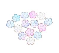 PartyKindom 100 Pièces Cherry Blossom Acrylic Beads Mini Floral Spacer Charms Gradient Colors For DIY Jewelry Bracelets Necklaces Earrings