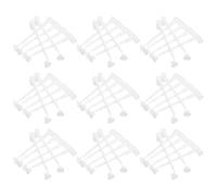 PartyKindom 100 Pièces D'accessoires Coudés pour Moulins à Vent, Kit de Fabrication DIY en Plastique Solide, Pièces de Remplacement pour Tiges et Mâts D'éolienne, Décoration Jardin