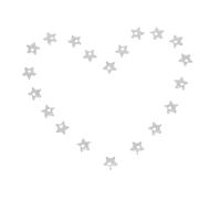 PartyKindom 100 Pièces Five Pointed Star Charms Acier Inoxydable pour Bracelets Colliers Diy Bijoux Accessoires Polyvalents et Confortables