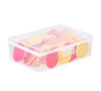 PartyKindom 100 Pièces Jetons Ronds en Plastique PVC Rouge | Marqueurs à Jetons Ronds, Usage Familial et Loisirs, Imperméables, Faciles à Nettoyer, Couleur Vive