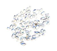 PartyKindom 100 pièces Nail Drill DIY Accessories Rhinestones Nail Stickers Flatback Charms Décoration Ongles pour Manucure et Professionnelle