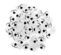 PartyKindom 100 pièces Nez et Bouche de Sécurité pour Peluches Accessoires pour Poupées Au Crochet DIY Nez Ovale Plat Kit Complet pour Fabrication