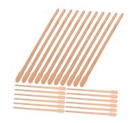 PartyKindom 100pièces Bâtons Bois Pour Épilation Cire Applicateurs De Cire Pour Corps Sourcils Et Nez Bâtons Dépilatoires Pratiques Bois Idéaux Pour Épilation à Domicile Et