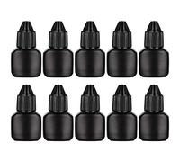 PartyKindom 10ensembles Flacon de Colle pour Faux Cils Rechargeable Contenant pour Colle à Cils Usage Domestique et Voyages un Flacon un Bouchon