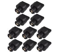 PartyKindom 10pcs Accessoires pour Tronçonneuse Cache-poussière en Plastique Noir Vis de Fixation Rapide et Confortable pour Filtre à Air Moteur
