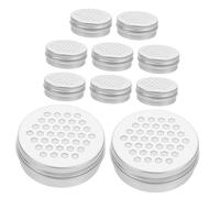 PartyKindom 10Pièces Boîte Aluminium Diffuseur Décoratif pour Maison et Bureau Parfum et Désodorisant Élégant pour Yoga