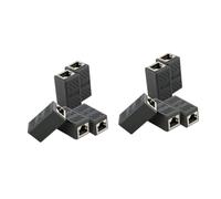 PartyKindom 10pièces Coupleur Ethernet Noir Adaptateur pour Câbles Cate Et Connecteurs Femelles Extension De Réseau Robuste Et