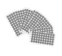 PartyKindom 1100pièces Marqueurs Alignement pour Scanner Points Cibles Réfléchissants Autocollants Réutilisables pour Numérisation Marqueurs de Positionnement pour Scanner Points de Marquage H