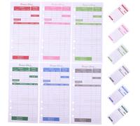 PartyKindom 12 feuilles Budget Cards With Holes Extra-thick Paper Budget Planner Inserts For Business And Personal Finance Management Organizer For Home Travel And Office Use