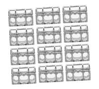 PartyKindom 12 Pièces Boîtes à Bonbons Mariage Coffret Trésor Plastique Réutilisable Petits Contenants Invités Boîtes Favor Fête Élégantes et Robustes