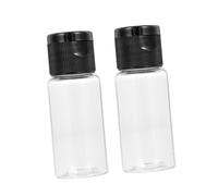 PartyKindom 12 pièces Bouteilles de Pet Transparent avec Couvercle Noir de Conteneurs pour Lotion Rechargeables et Étanches pour Cosmétiques et Produits