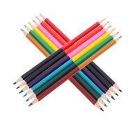 PartyKindom 12 pièces Crayons de Couleurs Double-pointes Couleurs Multicolores pour Dessin et Peinture Artistique et Portables pour Croquis Notes et Projets Créatifs