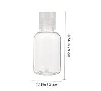 PartyKindom 12 pièces Flacons Voyage Rechargeables Étanches pour Lotion et Maquillage Petits Conteneurs Plastique Durable pour Shampooing Gel Cosmétiques