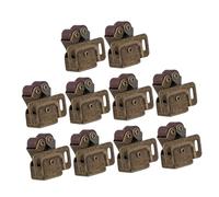 PartyKindom 12 pièces Loquet à Double Galet Acier Inoxydable pour Porte de Placard Verrouillage Robuste et Corrosion Mécanisme à Ressort pour Fermeture Douce et Sécurisée
