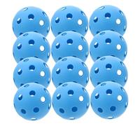 PartyKindom 12 Pièces Mini Balls Lightweight Plastic Baseballs for Training Hollow Pickleball Design for Hand Eye Coordination and Muscle Memory Development Use