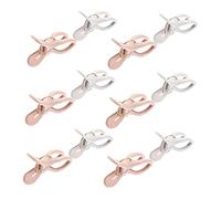 PartyKindom 12 pièces Pinces à Linge Grandes et Antidérapantes Lot de Clips Fixateurs de Couette sans Trace Résistants Au Vent pour Séchage de Vêtements Serviettes et Linge de Maison