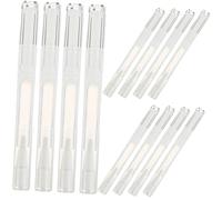 PartyKindom 12 pièces Tubes de Pinceau Vide pour Huile Nutritionnelle des Ongles Conteneurs Rotatifs Pratiques pour Gloss à et Huile Applicateurs Portables