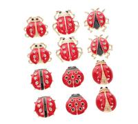 PartyKindom 12pièces Broche Insecte Brillante Épingle Décorative Forme De Scarabée Bijou Animal Pour Femmes Pour Tenues Quotidiennes Et Occasions Spéciales