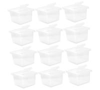 PartyKindom 12pièces Cage à Araignée Transparente pour Grillons Cage Multifonction pour Reptiles Boîte Plastique pour Animaux Fournitures Alimentation pour Serpents pour Insectes Boîte Aliment
