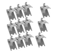 PartyKindom 12pièces Crochets Support Étagère Acier Inoxydable Clips Pour Rangement Congélateur Et Réfrigérateur Organisateur Pratique Pour Clayette Frigo Et Freezer Cooler Shelf Support