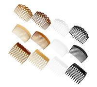 PartyKindom 12pièces Peignes de Coiffure Latéraux Vintage Peignes à Chignon pour Mariage Pinces à Cheveux pour Femmes et Filles Fixation Forte Design Classique