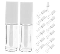 PartyKindom 15 pièces Bouteilles Vides de Gloss à Tubes Rechargeables avec Applicateur Conteneurs Pratiques pour à Blanc pour DIY et Voyages