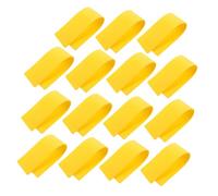 PartyKindom 15 Pièces Marqueurs de de Terrain Jaunes Résistants Toutes pour Badminton Tennis Pickleball Basketball Volleyball Installation Rapide et Surface Antidérapante pour Entraînement