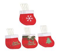 PartyKindom 16pièces De Noël à Suspendre pour Cheminée Décorations pour Sapin De Noël Pendentif DIY pour Fête
