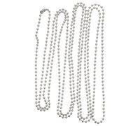 PartyKindom 1ensemble Chaînette Métallique pour Store Enrouleur Mètres avec Perles Solides et Boucle Métal Chaîne de Perles de Rideau Résistante pour Levage Facile et Accessoires DIY