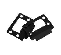 PartyKindom 1ensemble Plaque De Renfort pour Gâche De Porte Acier Inoxydable Kit De Protection De Verrou avec Installation Facile pour La Sécurité des Portes Intérieures