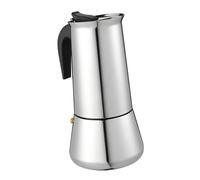 PartyKindom 1Pièce Cafetière Acier Inoxydable Tasses Machine à Café pour Espresso Design Élégant Résistante Aux Températures pour Induction et Camping