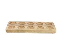 PartyKindom 1pièce Support à Œufs Bois Pratique Organisateur Bois Pour Stockage Œufs Compartiments Design Simple Et Élégant