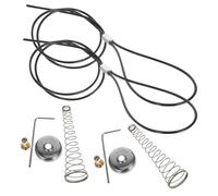 PartyKindom 2 ensembles Kit de Câbles de Tirage pour Loquet de Portillon Ressort à Traction Inoxydable Aux Intempéries pour Portes et Clôtures Dépaisseur