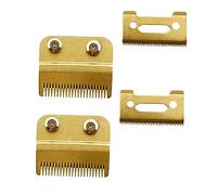 PartyKindom 2 ensembles Lames de Rechange pour Tondeuse Cheveux Réglables Résistantes Corrosion Usure Compatibles Coupe Précise et Contours Nets