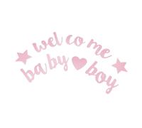 PartyKindom 2 Pièces Bannière Shower Fille Paillettes Décoration Révélation de Accueil Fête Photobooth