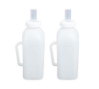 PartyKindom 2 Pièces biberon pour Veau Bouteille de Lait Alimentation Mamelon Chiots mangeoire Bouteille d'allaitement pour Veau biberon Veau biberon pour Animaux de Compagnie Plastique