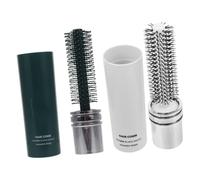 PartyKindom 2 pièces Brosse Coiffante Roulante Portable Peigne Boucler Doux Démêlage Facile et Massage Cuir Chevelu Adaptée Cheveux Fins Courts Épais et Bouclés